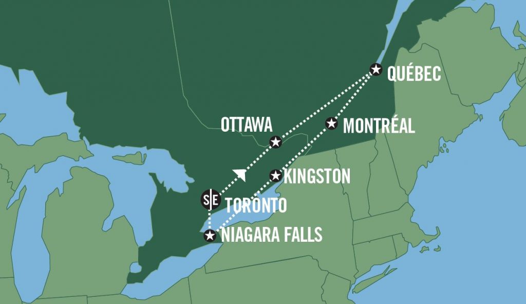 Bilferie fra Toronto - Eastern Canada Explorer USa spesialisten Amerikaspesialisten, nordmannsreiser, cruisereiser